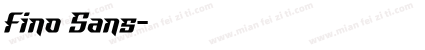 Fino Sans字体转换